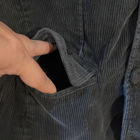 2/$18 L.O.G.G By H&M Grey Corduroy Blazer Size 5/6 - Picture 8 of 15